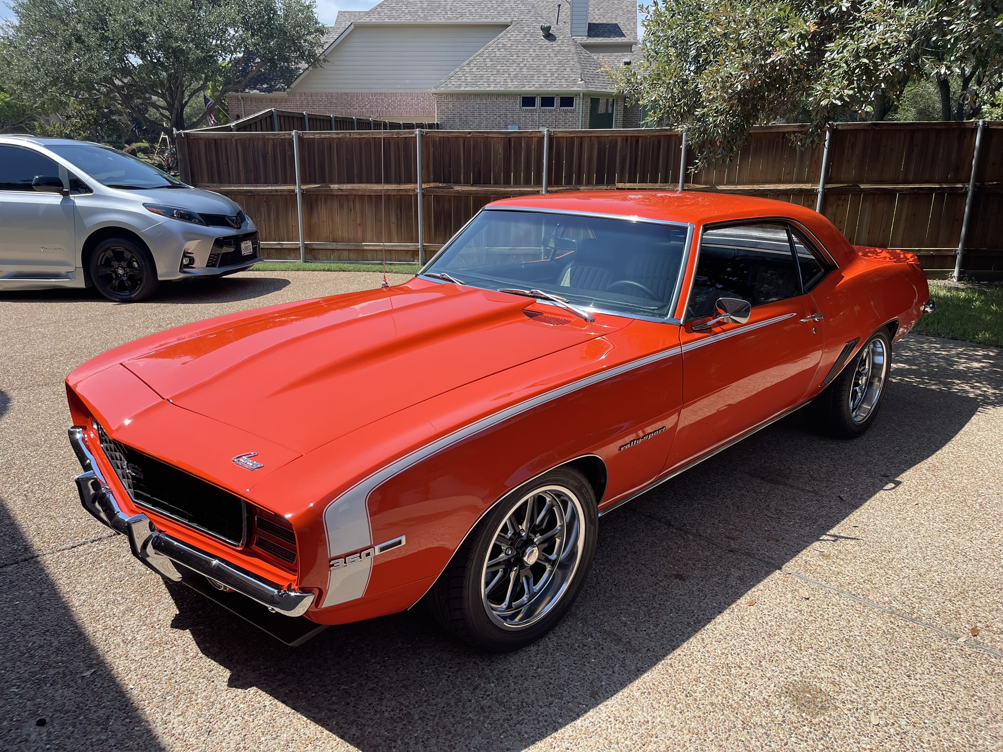 Red classic muscle car detailed by DTX Auto Salon in Dallas